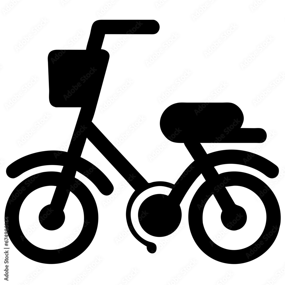 bicycle isolated on white