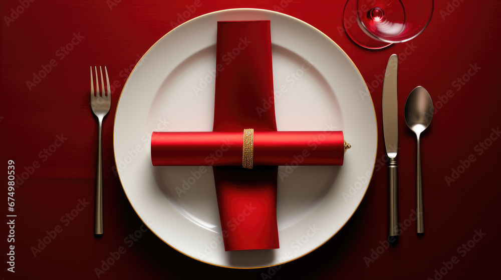 Elegant Holiday Table: Single Christmas Cracker Elegant Holiday Table: Single Christmas Cracker