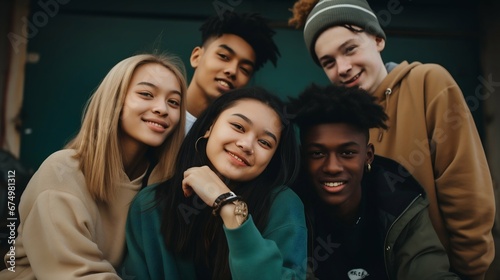 United in Diversity: Teenagers Embrace Friendship Beyond Borders. Generative ai