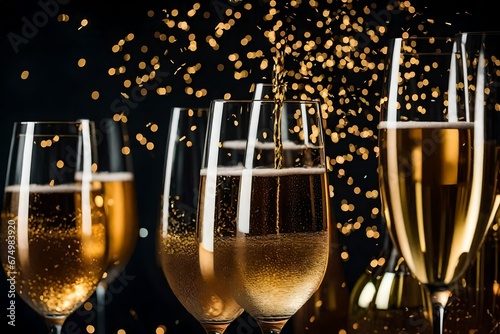 The sensation of popping champagne on New Year's Eve.