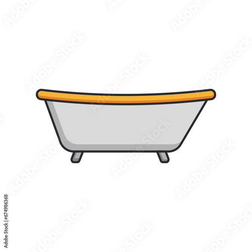 bathtub isolated icon design, vector illustration  graphic, eps10