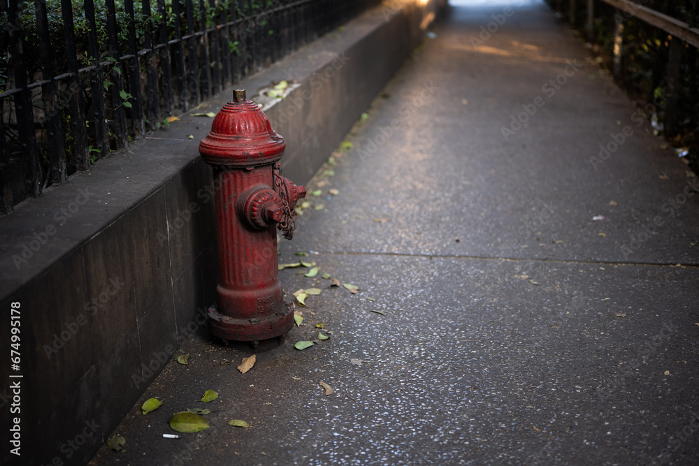 old red fire hydrant on sidewalk old red fire hydrant on sidewalk
