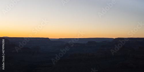 sunset in the Grand Canyon