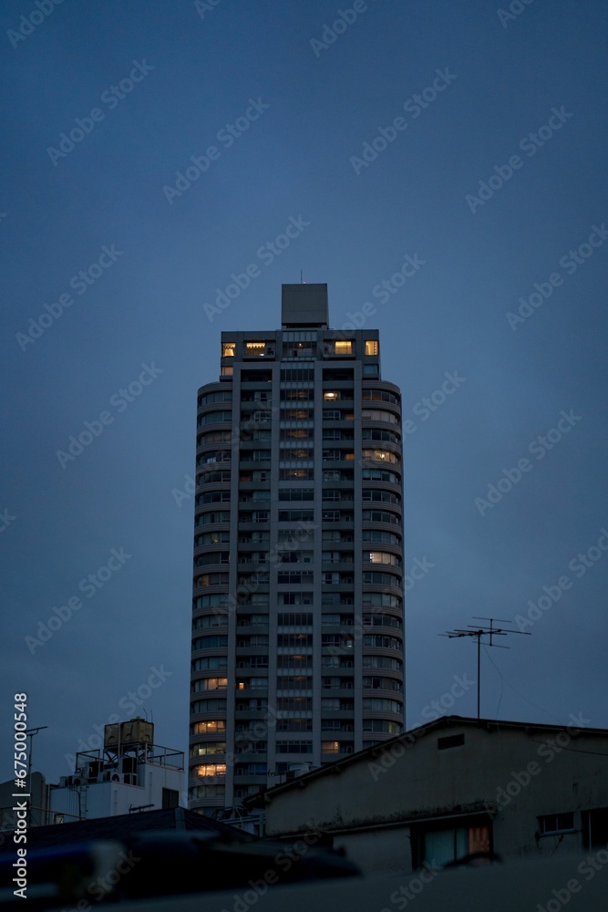 Fototapeta premium Exterior of high rise residential building