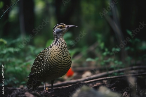 The Forest Sentinel: A Vigilant Ground Bird