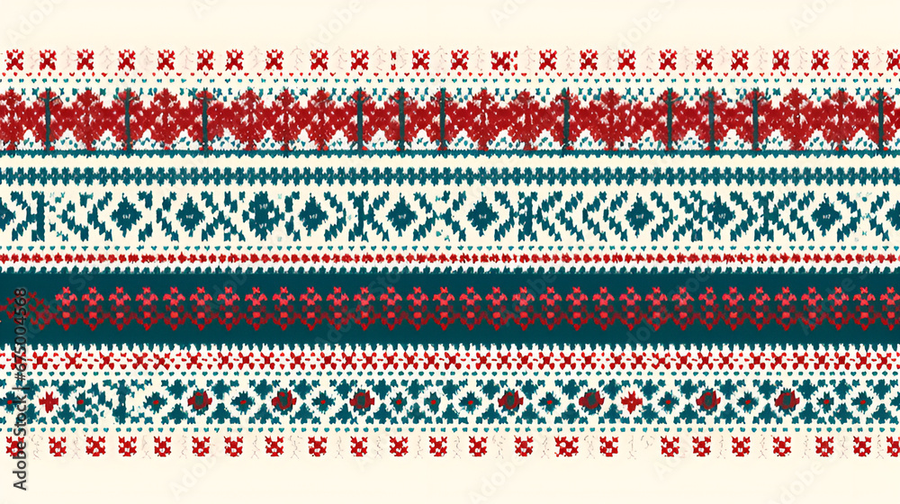 Fair Isle pattern wallpaper | generative AI