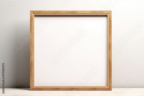 Elegant Minimalism Mockup Poster. Art Style, Sophisticated Framed Poster, Perfect for Modern Design Visualizations. Generated AI.