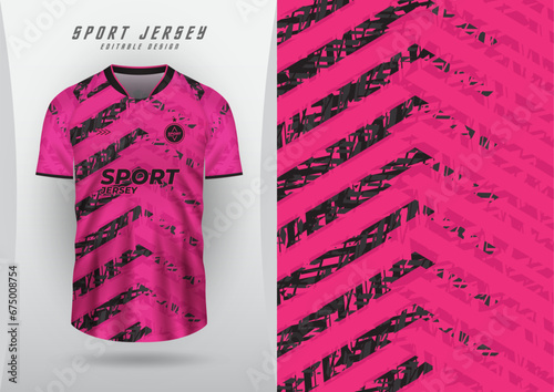 background for sports jersey football jersey running racing jersey pattern pink and black stripes