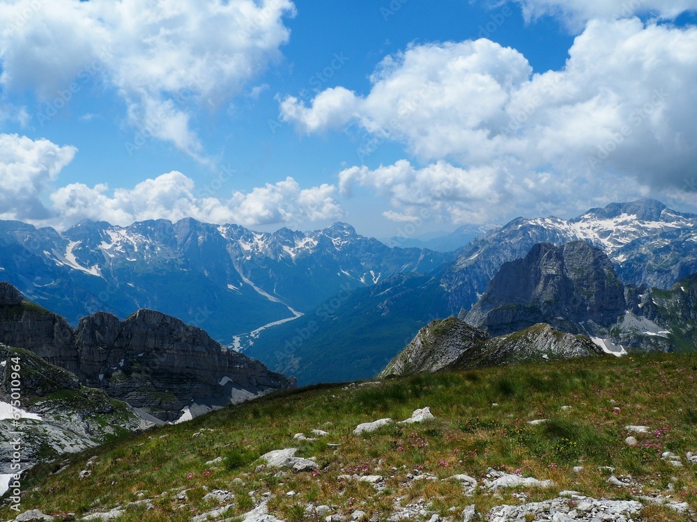 Stunning landscape features the Albanian Alps, Montenegro