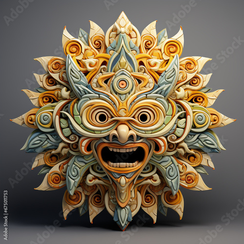 3d cartoon sun god