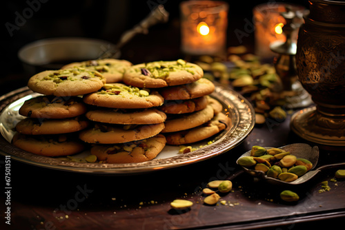 Cardamom Chickpea Cookies with Pistachios christmas