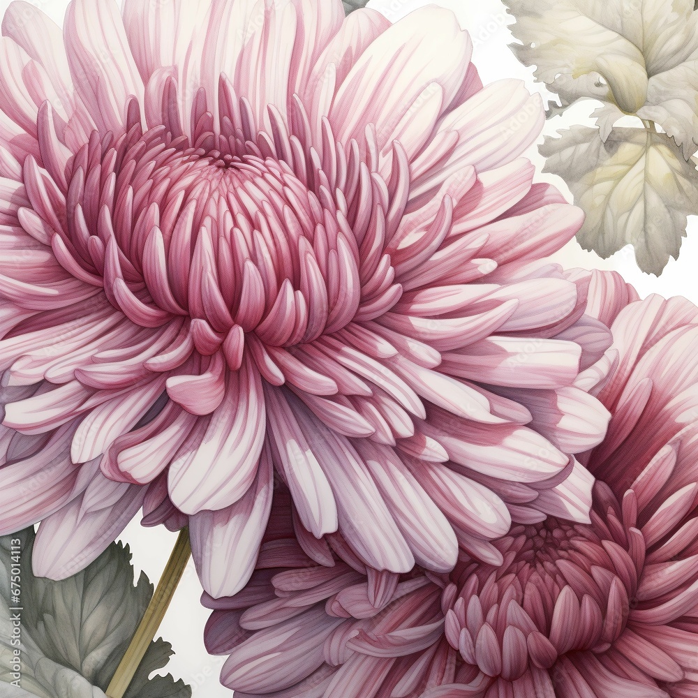 AI generated illustration of a beautiful flower on a plain background AI generated illustration of a beautiful flower on a plain background