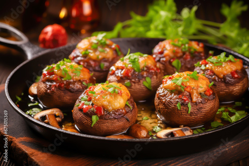 Sausage-Stuffed Mushrooms christmas and new year recipes