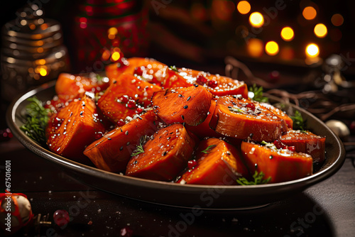 Sorghum Glazed Sweet Potatoes christmas and new year photo