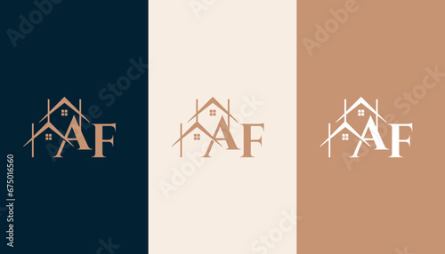 AF logo with a home form element which means a real estate company