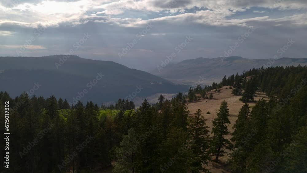 Harper Mountain Aerial: Nature's Beauty near Kamloops - A Blend of Forests and Grassland Mountains Harper Mountain Aerial: Nature's Beauty near Kamloops - A Blend of Forests and Grassland Mountains