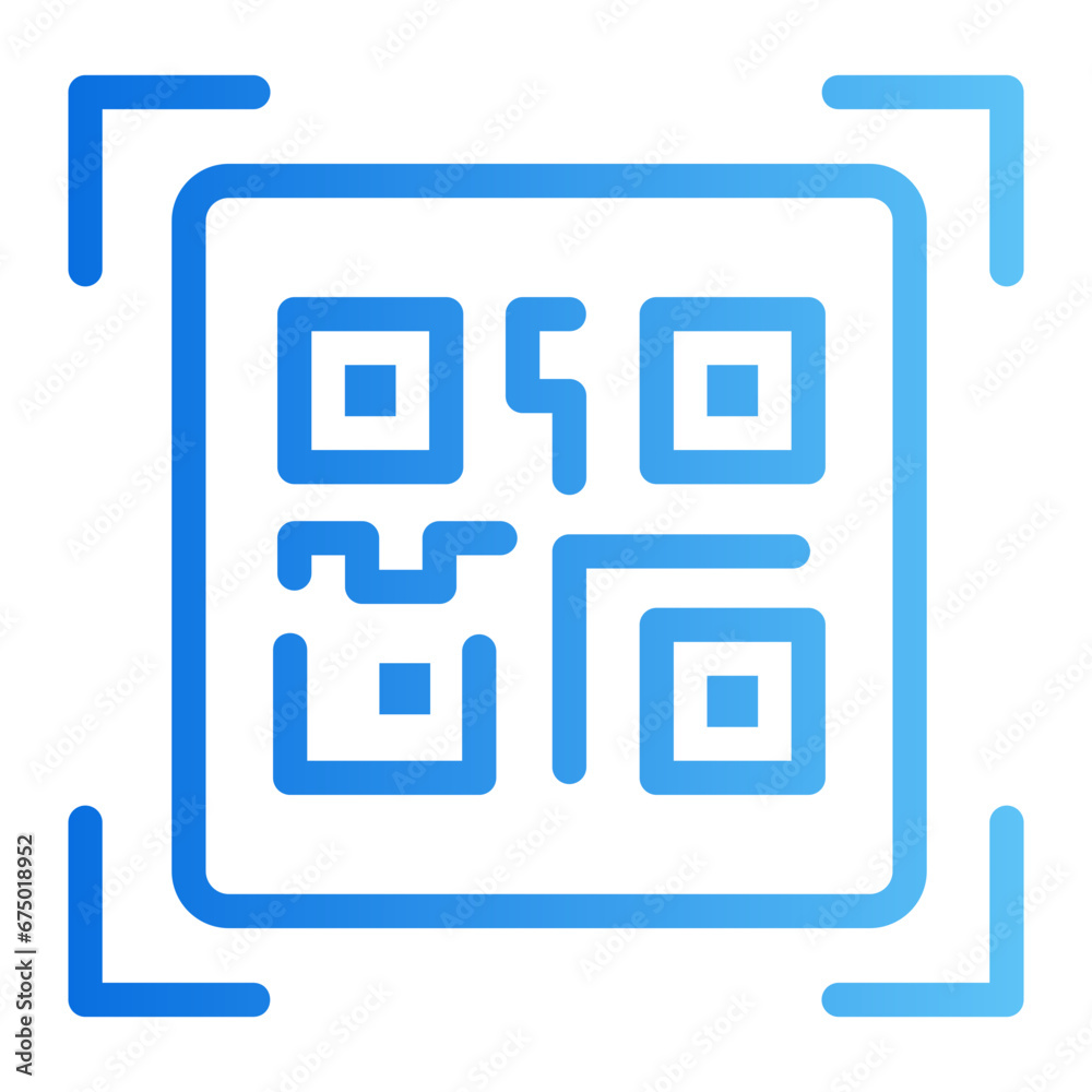 qr qode gradient icon