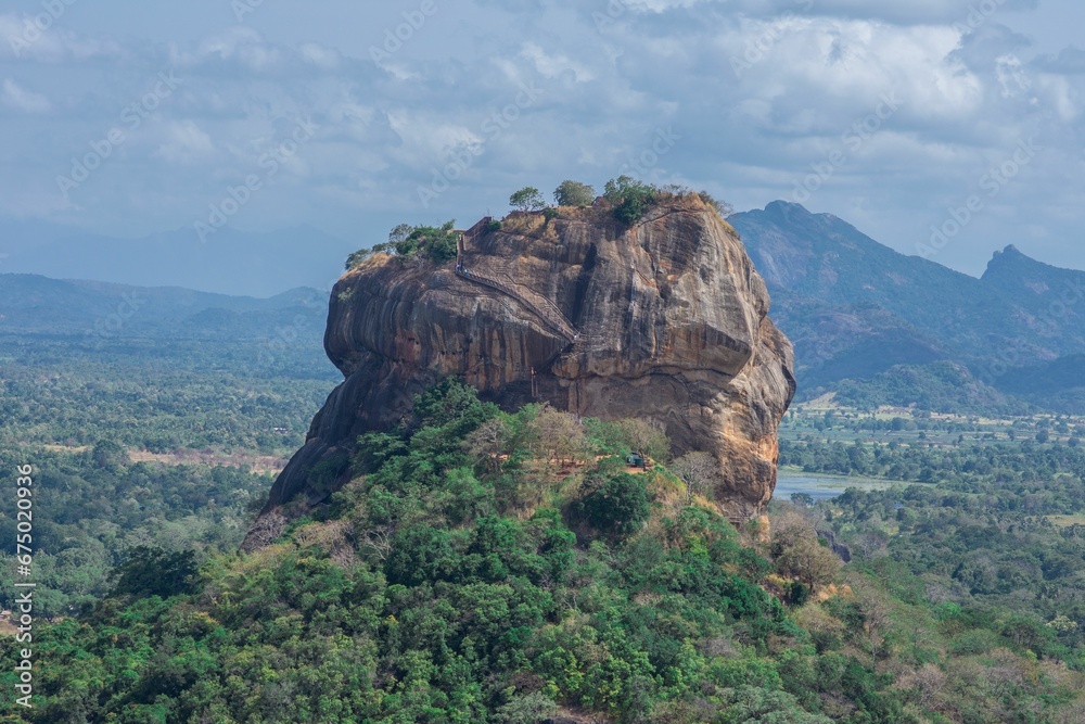 Fototapeta premium Sigiriya ancient rock fortress in the northern Matale District, Sri Lanka.