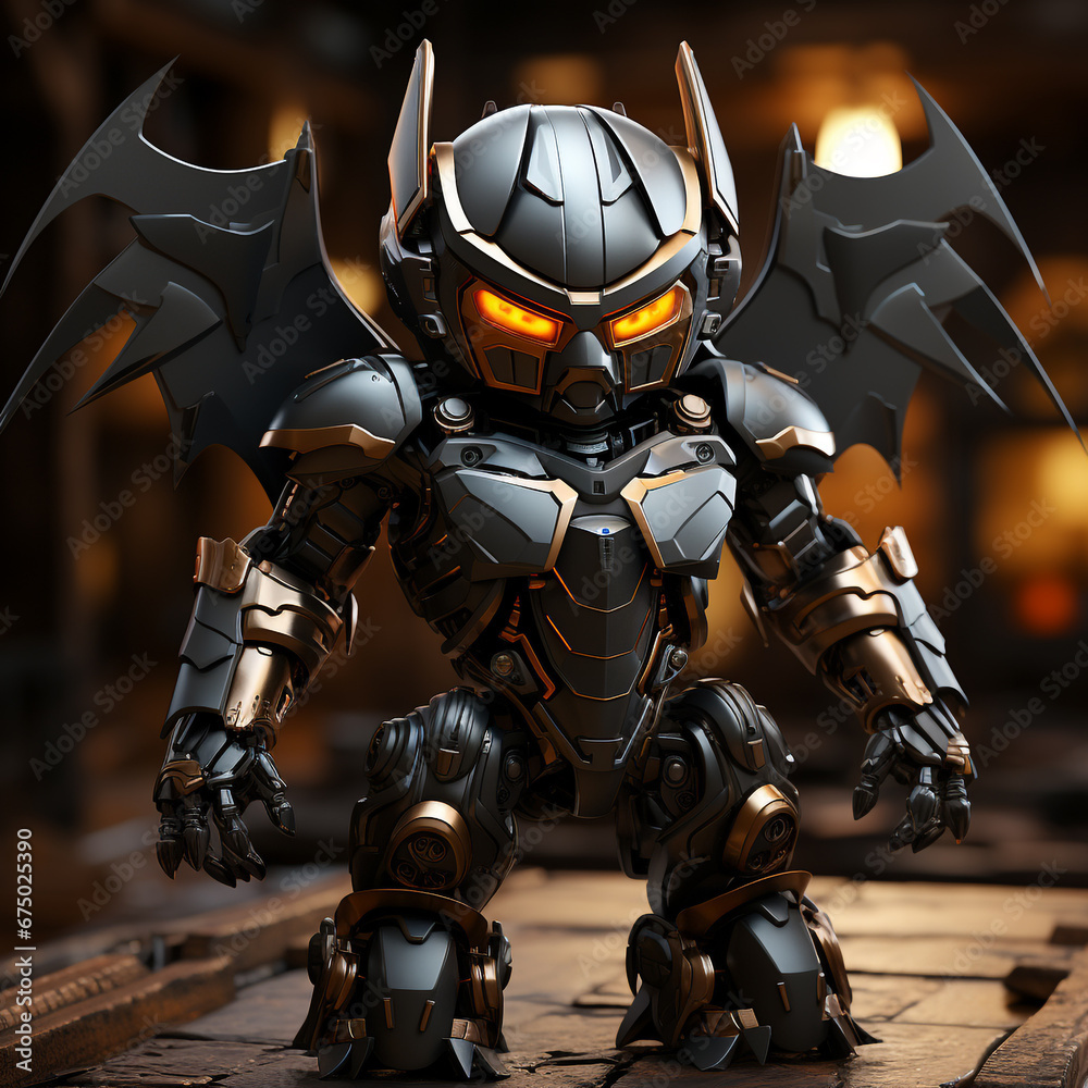 3d Robot bat