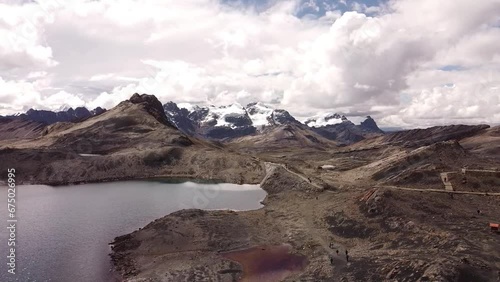 Pastoruri glacier, andean footage photo