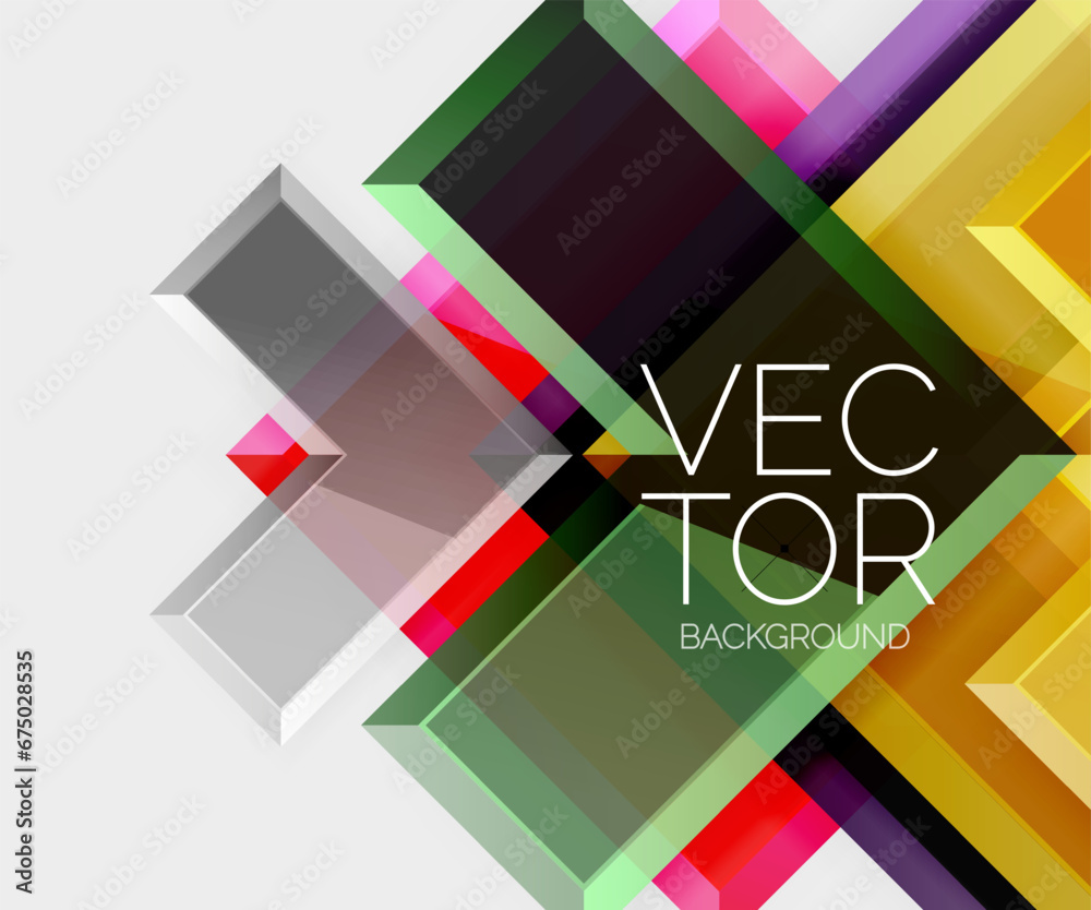 Arrow square geometric vector abstract background Arrow square geometric vector abstract background