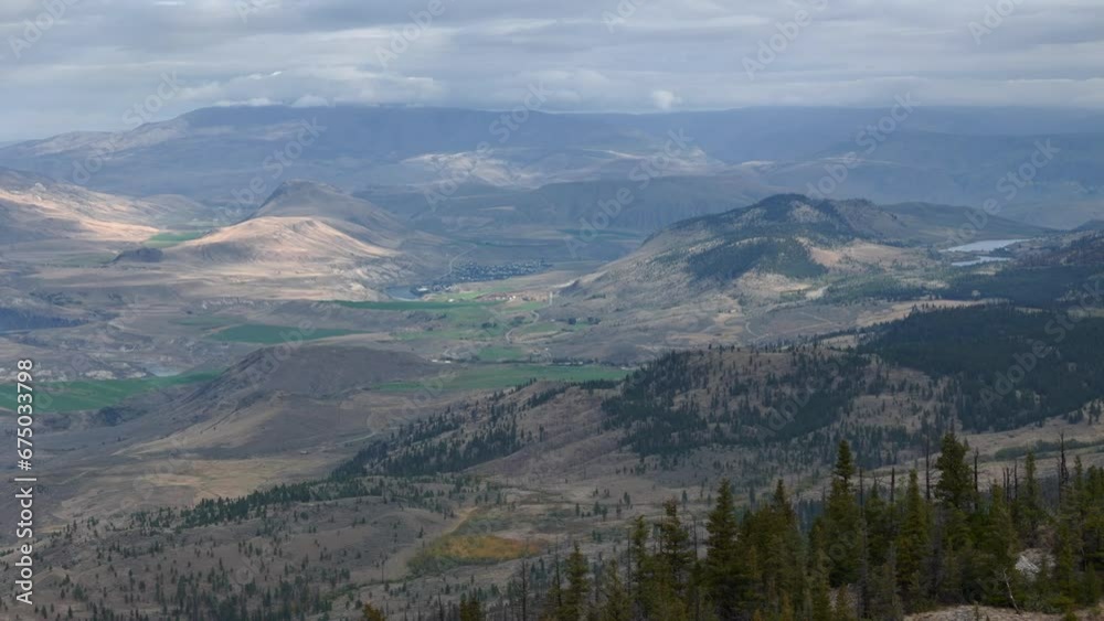 Observing Ashcroft, BC's Landscape from the Sky: Untouched Forests and Semi-Arid Desert Environment on a Cloudy Day Observing Ashcroft, BC's Landscape from the Sky: Untouched Forests and Semi-Arid Desert Environment on a Cloudy Day