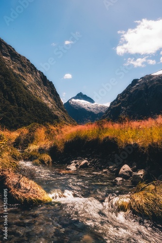 Stunning landscape of Milford Sound fiord in the southwest of New Zealand s South Island.