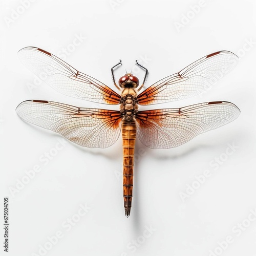 AI generated illustration of a macro of a dragonfly
