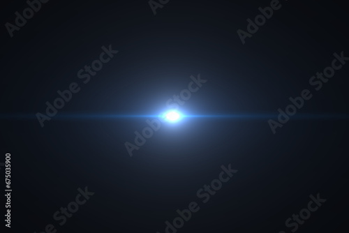 Natural, Sun flare on the black background photo