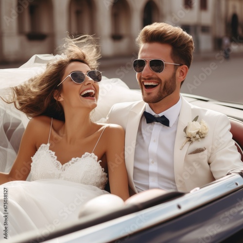 Beautiful bride and groom i...