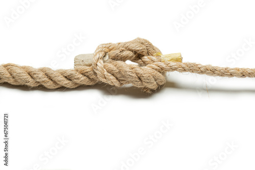 Coiled rope knot