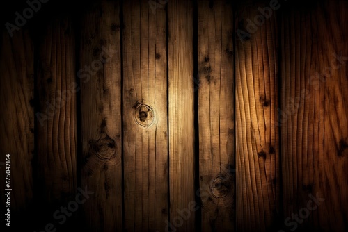 AI-generated illustration of an old brown wooden background