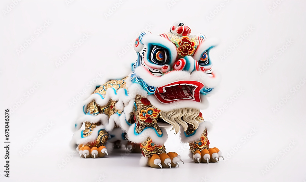 Chinese traditional culture, Spring Festival lion dance celebration festival material