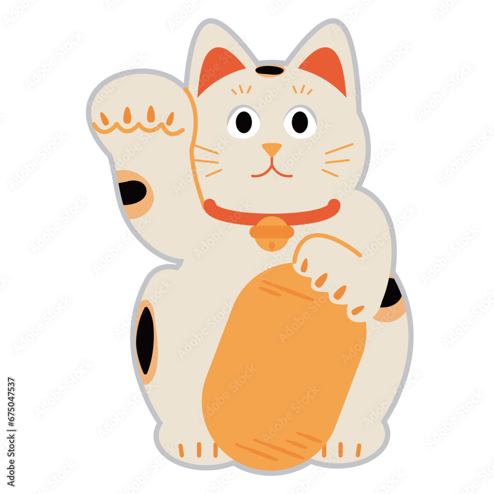 招き猫 シンプルなイラスト素材
招き猫 シンプルなイラスト素材