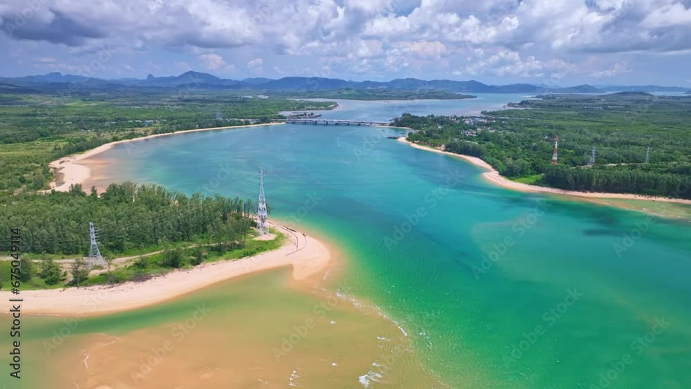 Aerial view drone shot of Tropical sea in Phuket thailand,Beautiful sea background Aerial view drone shot of Tropical sea in Phuket thailand,Beautiful sea background