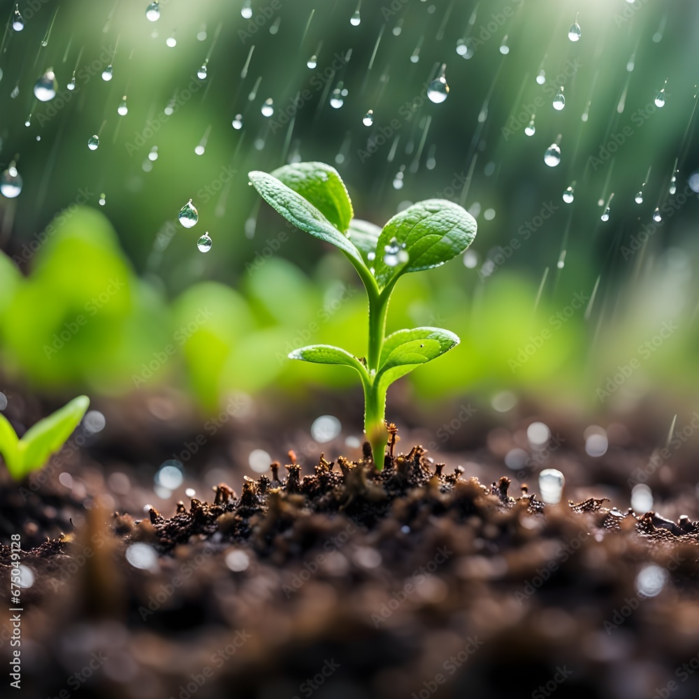 Small plant growth