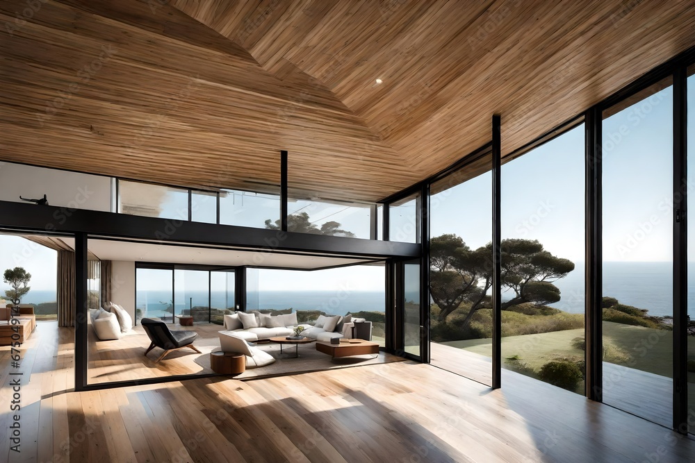 A coastal home with panoramic sea views, where endless horizons meet.