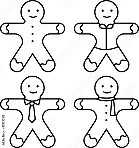 vector of gingger bread for xmass