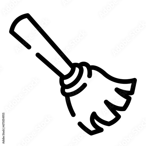 broom Line Icon