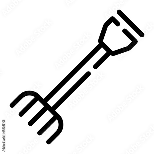pitchfork Line Icon