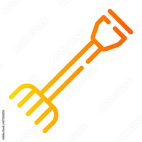 pitchfork Line Gradient Icon