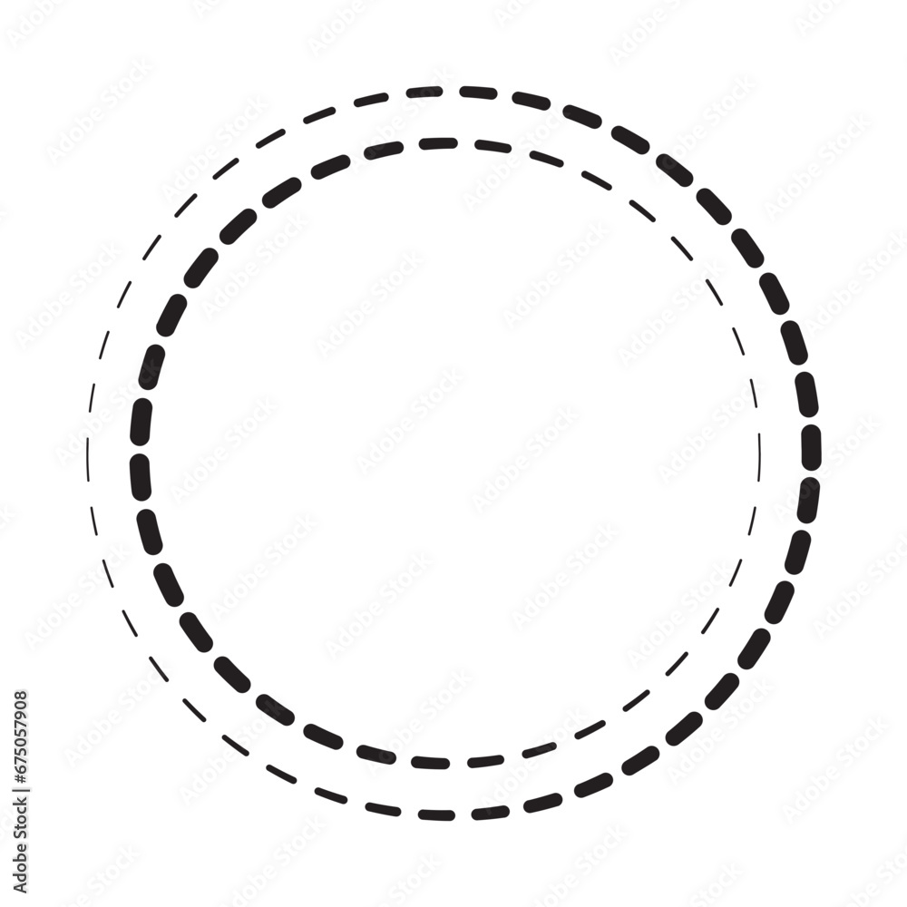 Circle dot frame shape