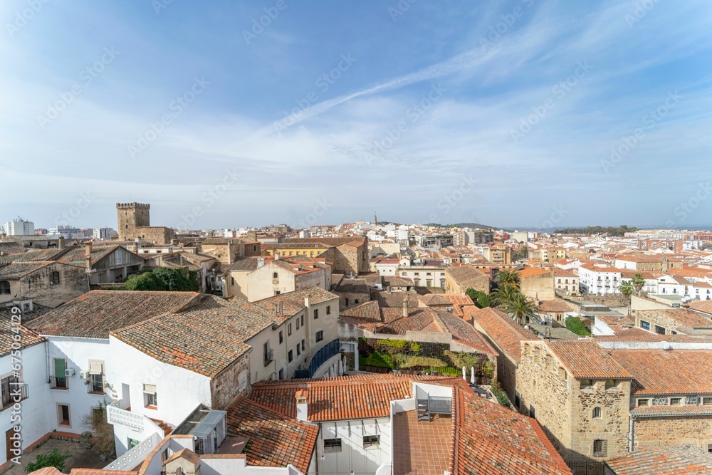 Views from the heights of the medieval city of Caceres.