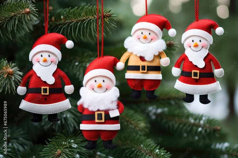 a Christmas ornament hanging on a christmas tree . generative ai a Christmas ornament hanging on a christmas tree . generative ai