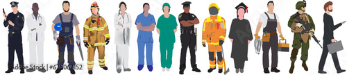 different professional illustration 