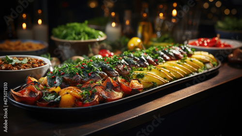 Catering Daily Open Buffet Food In Hotel  Background Image  Hd