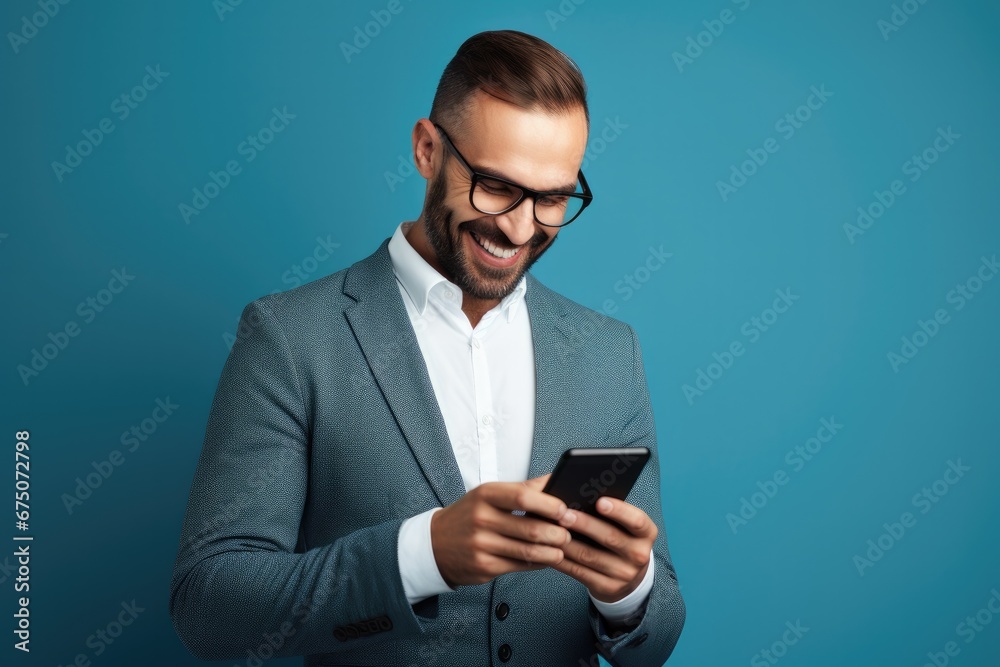 man with mobile phone man with mobile phone