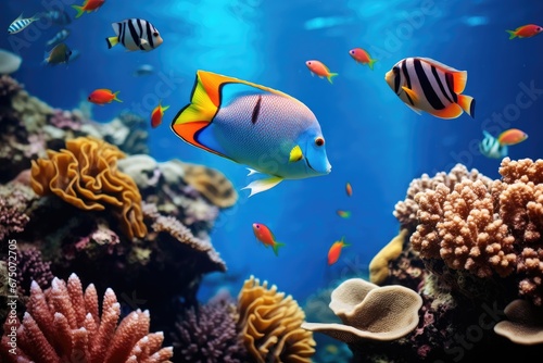 coral reef with fish