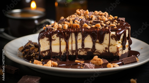 Chocolate Peanut Butter Cheesecake Professional , Background Image, Hd