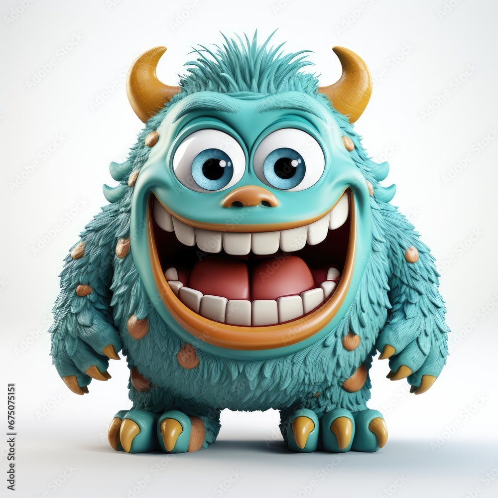 Monster Character Isolated in white